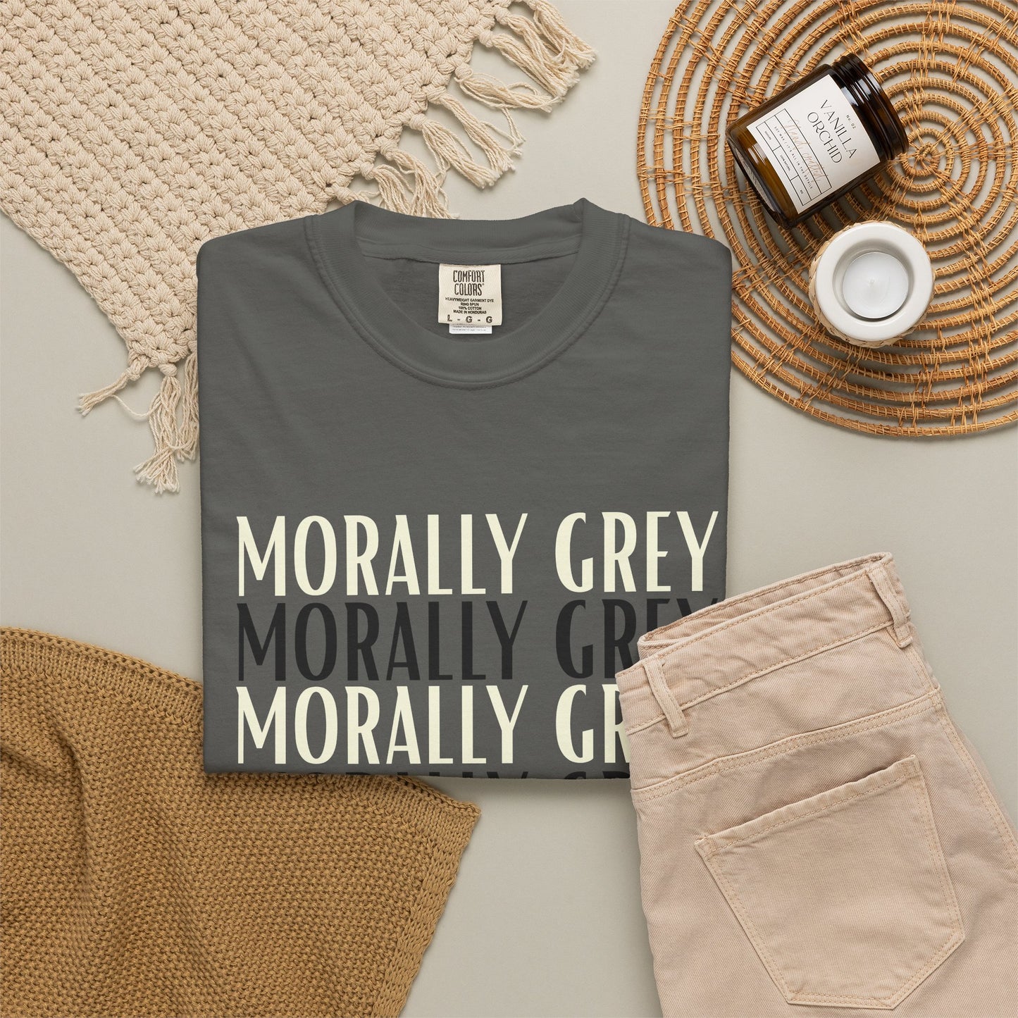 Morally Grey T-shirt - Pepper (Dark Grey)
