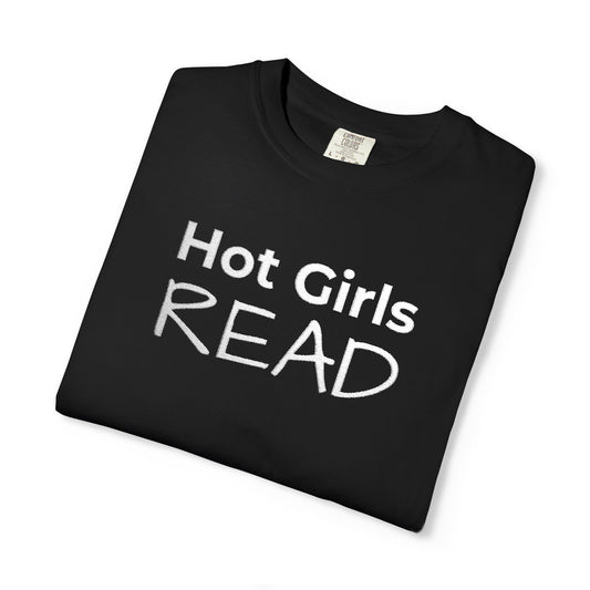 Hot Girls Read T-Shirt - Black