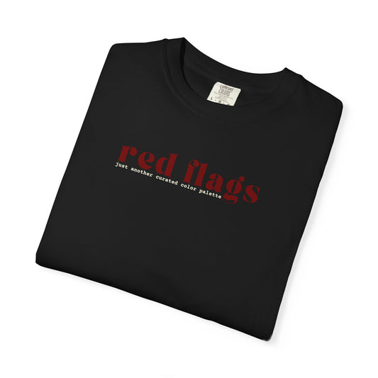 Red Flags Graphic T‑Shirt - Black