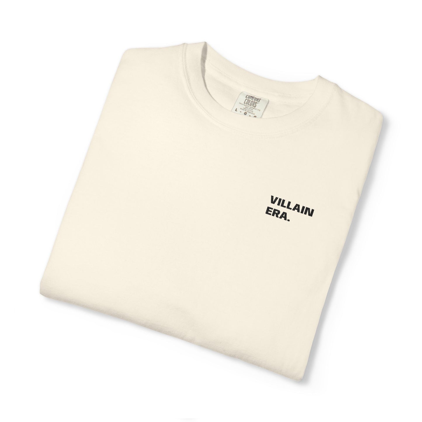 Villain Era Embroidered Tee — Off White (Ivory)