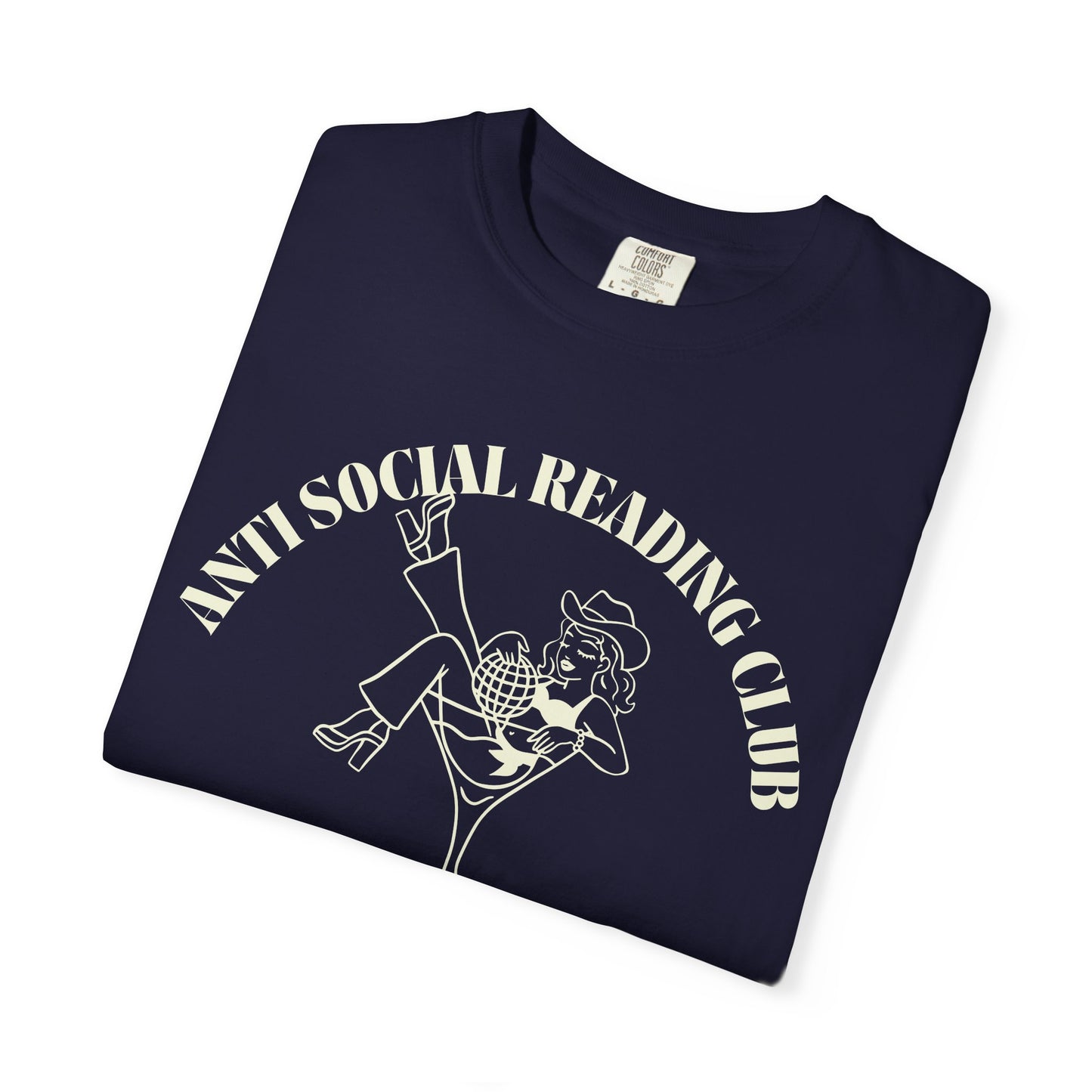Anti-Social Reading Club T-Shirt — Navy