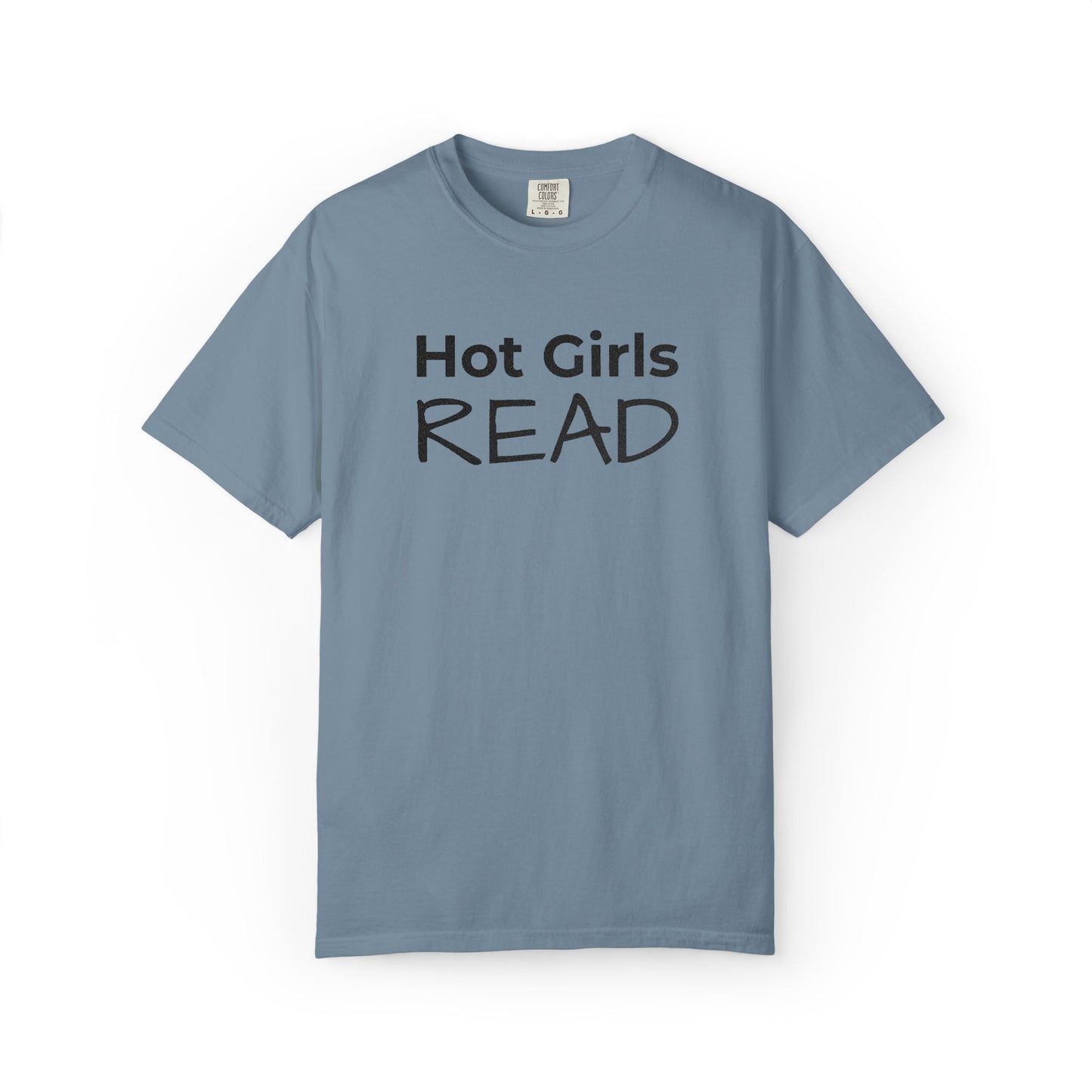 Hot Girls Read T-Shirt - Ice Blue