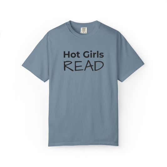 Hot Girls Read T-Shirt - Ice Blue
