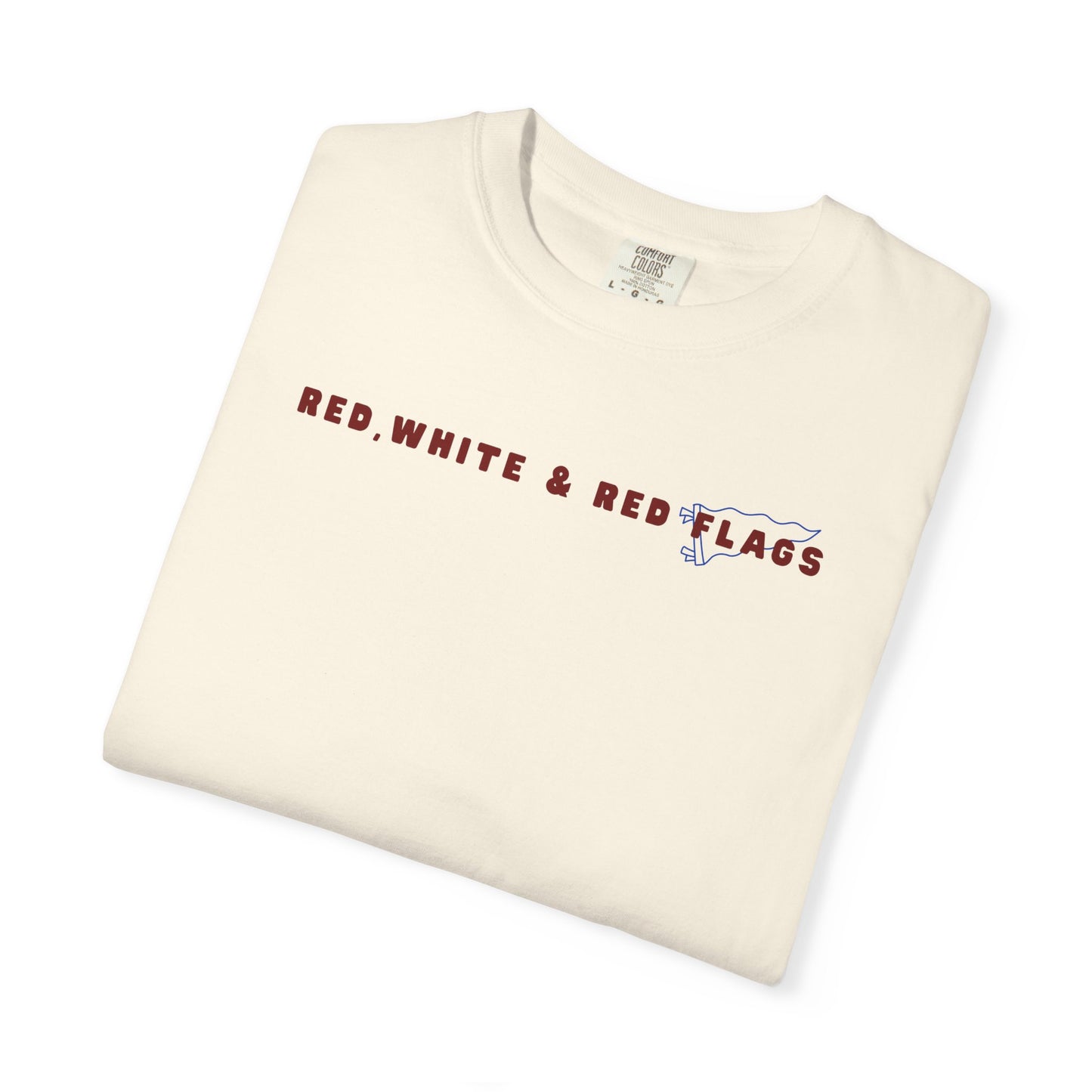 Red, White & Red Flags T-Shirt - Ivory