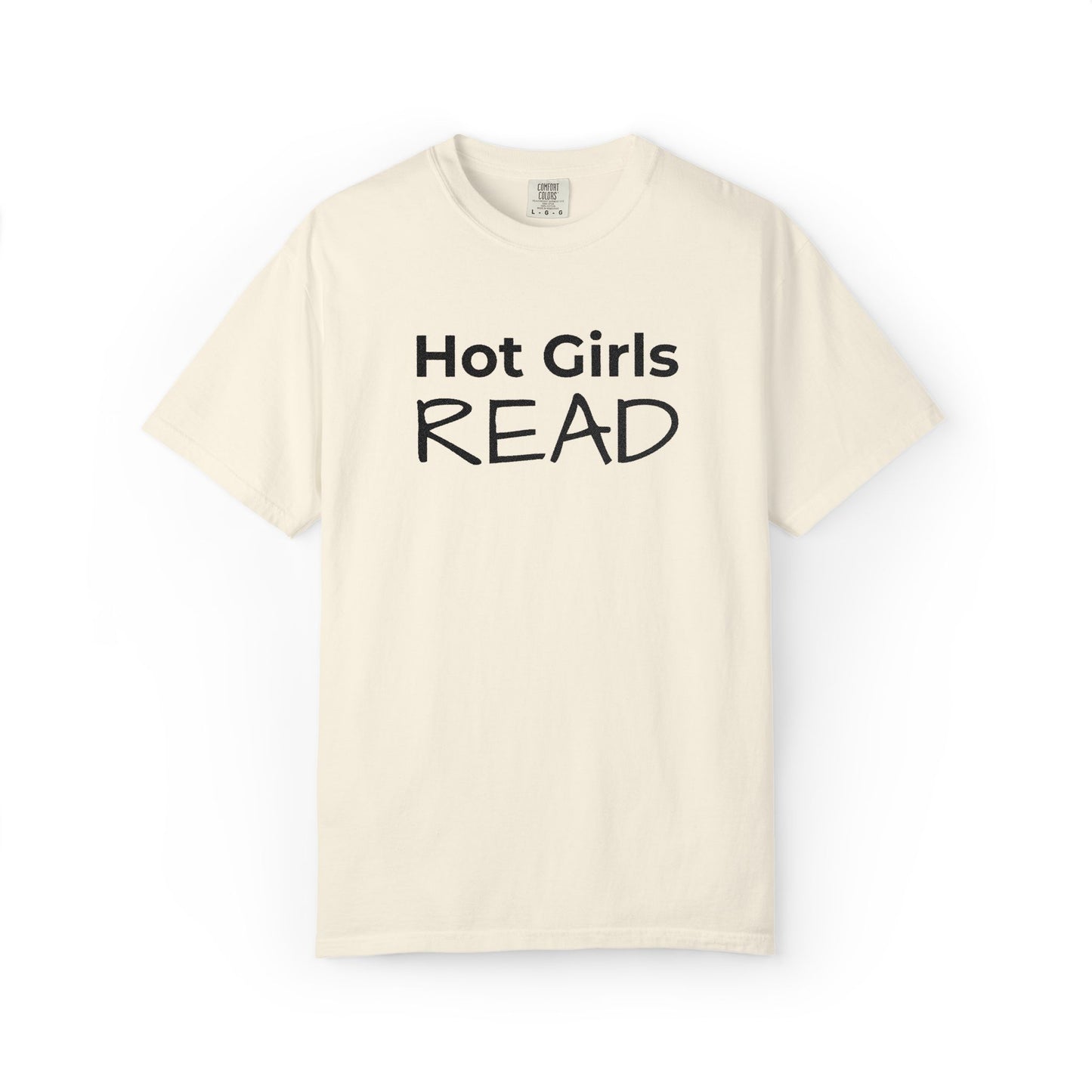 Hot Girls Read T-Shirt - Ivory