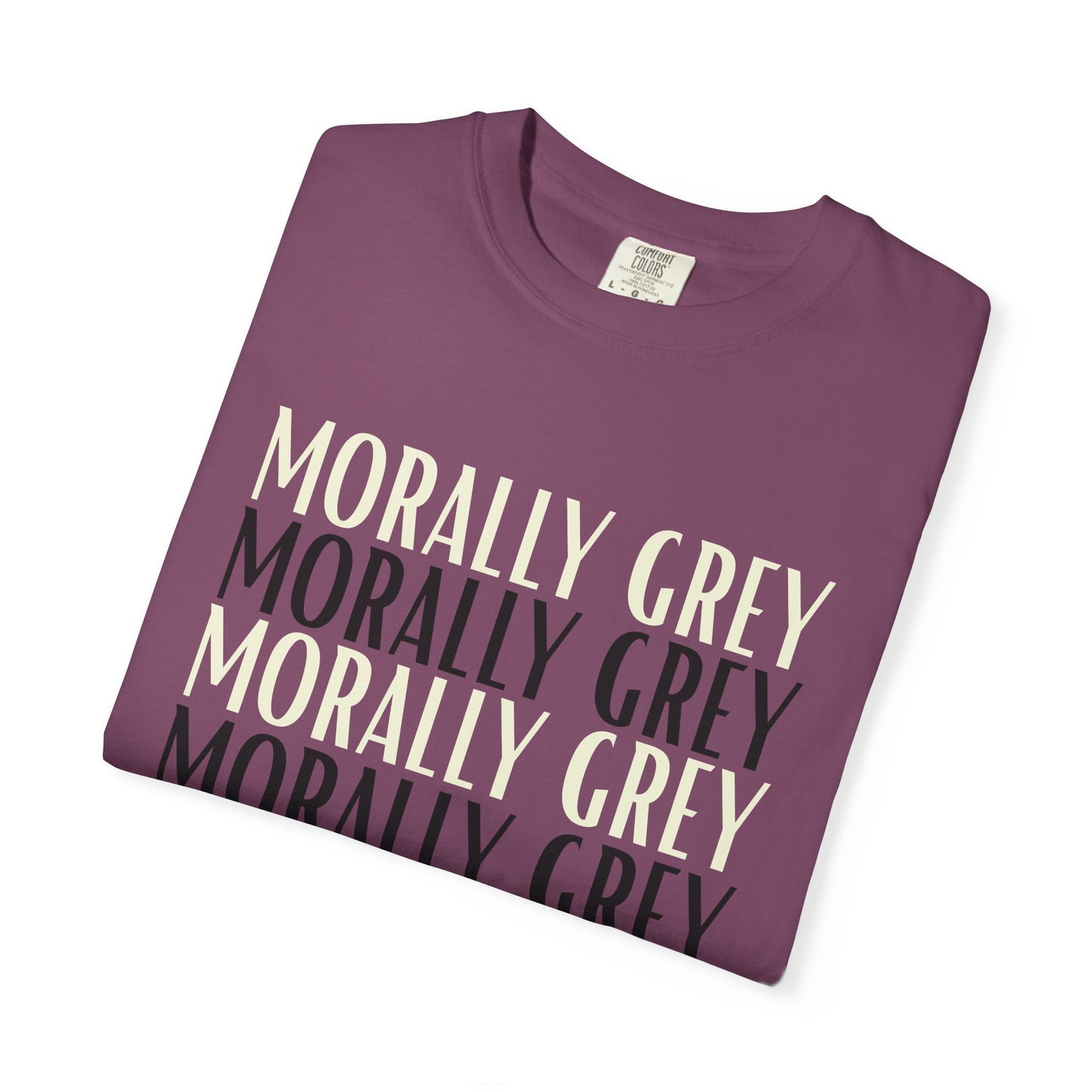Morally Grey T-shirt - Berry