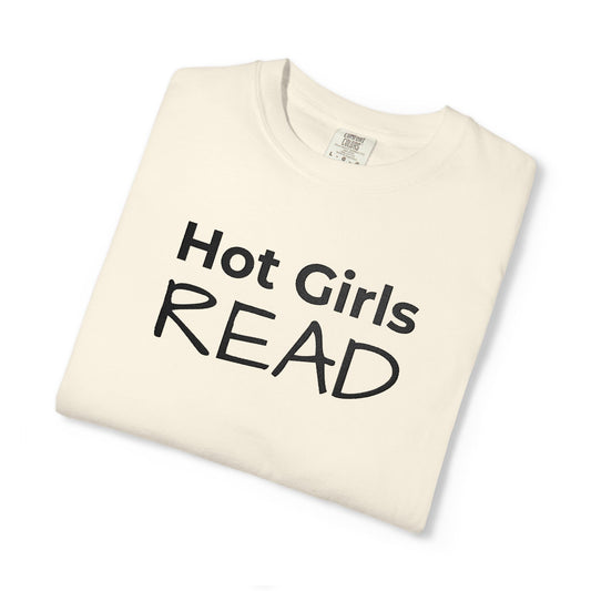 Hot Girls Read T-Shirt - Ivory
