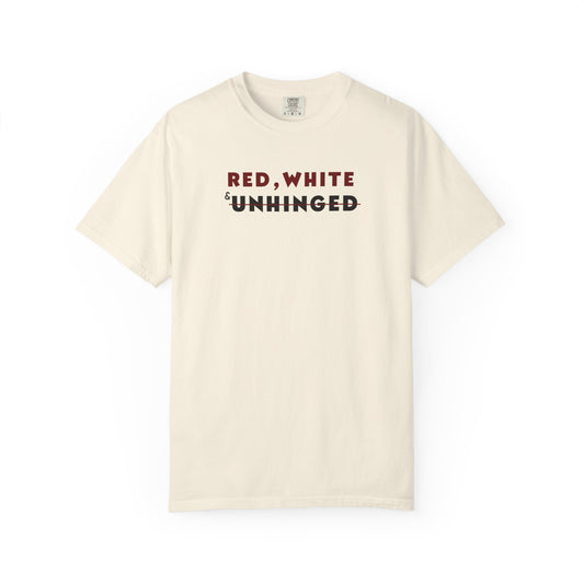 Red, White & Unhinged T-Shirt — Ivory