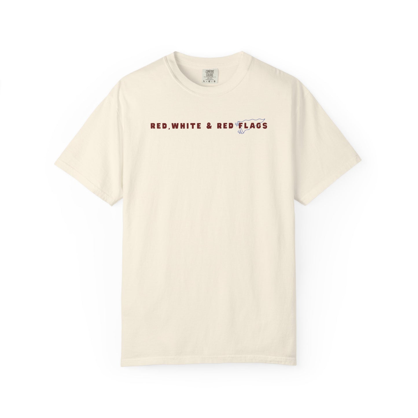 Red, White & Red Flags T-Shirt - Ivory