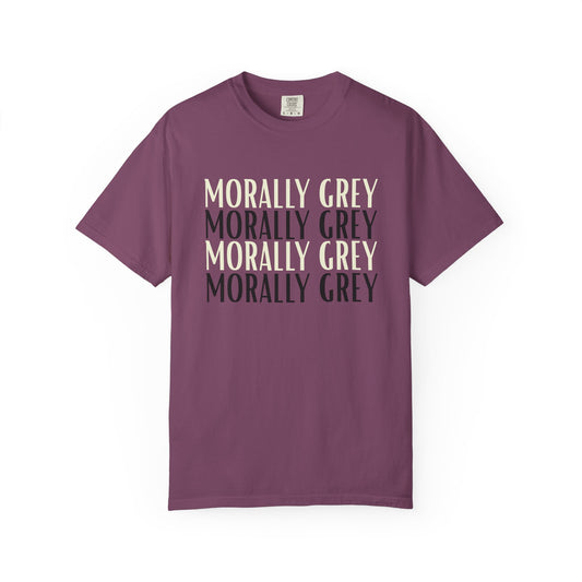 Morally Grey T-shirt - Berry