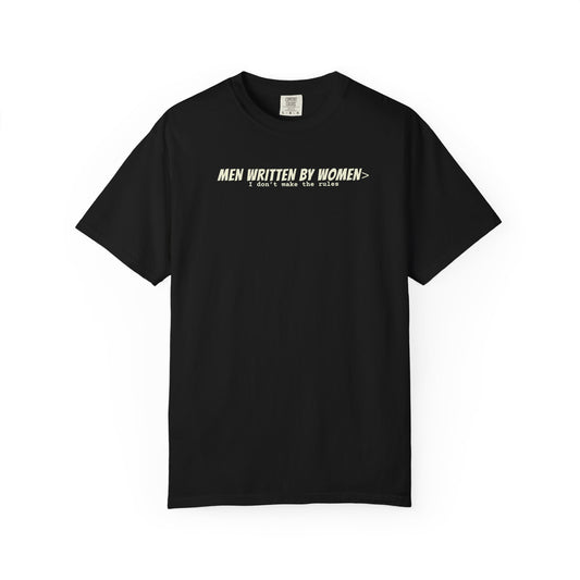 Men Written By Women T-shirt - Black