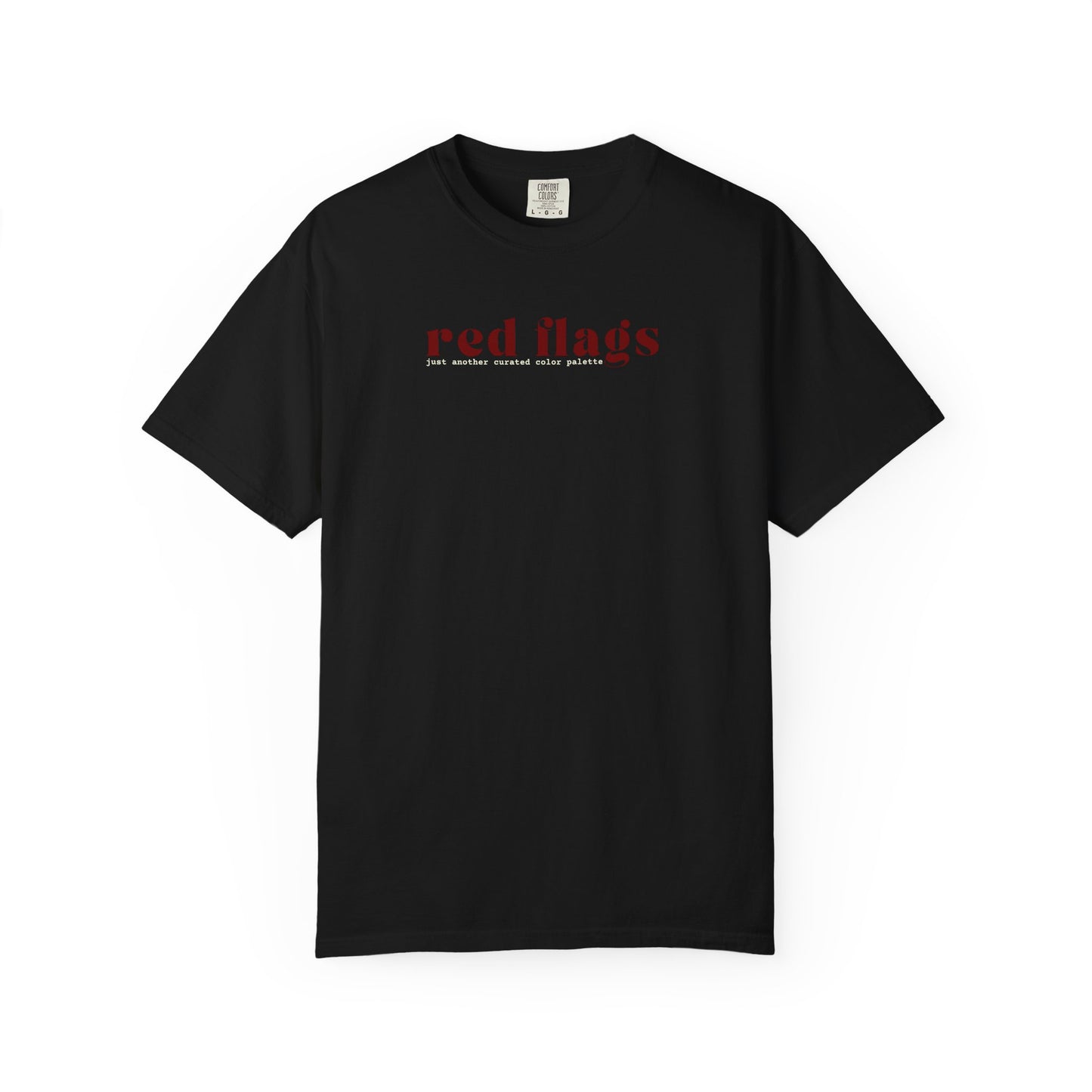 Red Flags Graphic T‑Shirt - Black