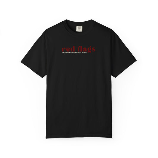 Red Flags Graphic T‑Shirt - Black