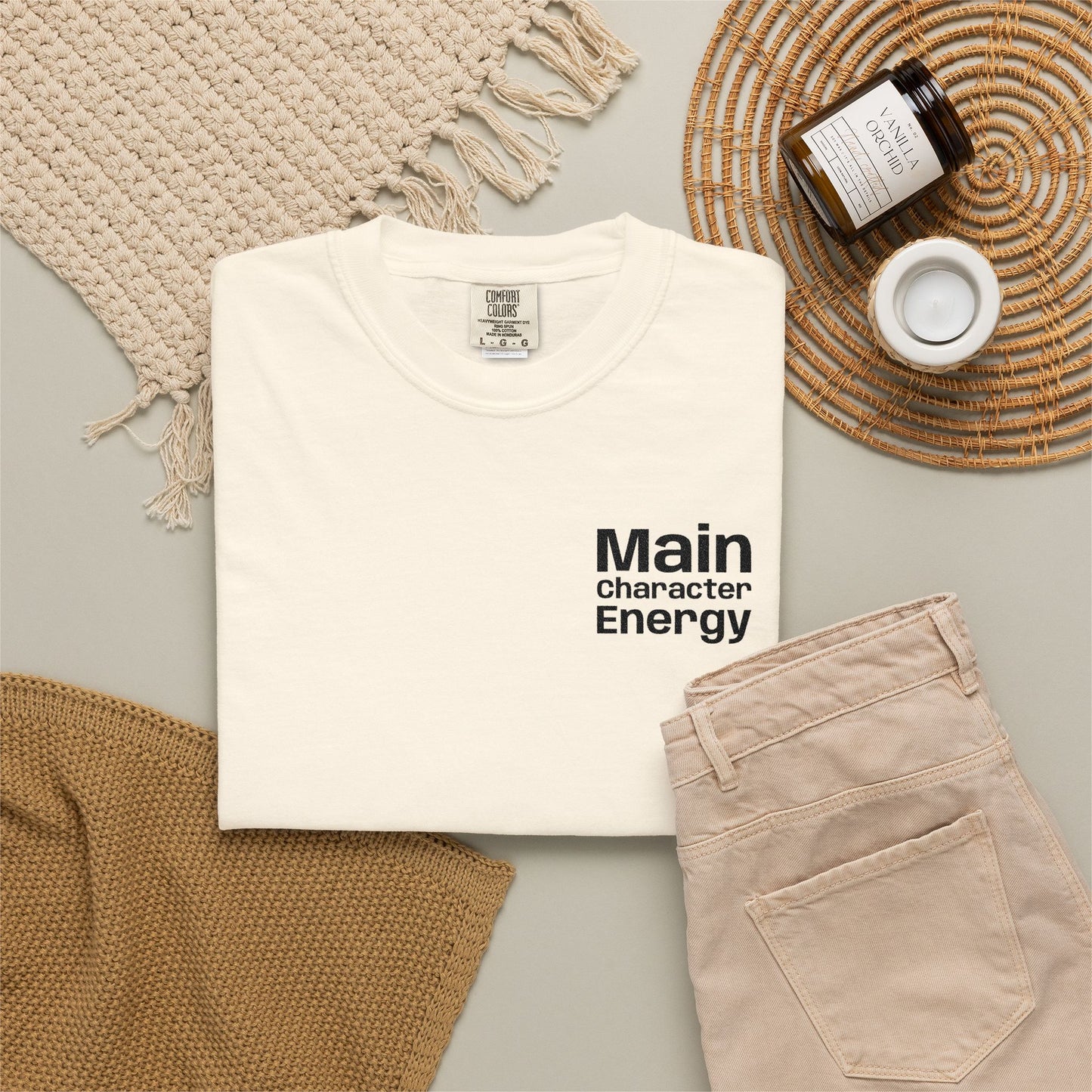 Main Character Energy T-shirt - Ivory