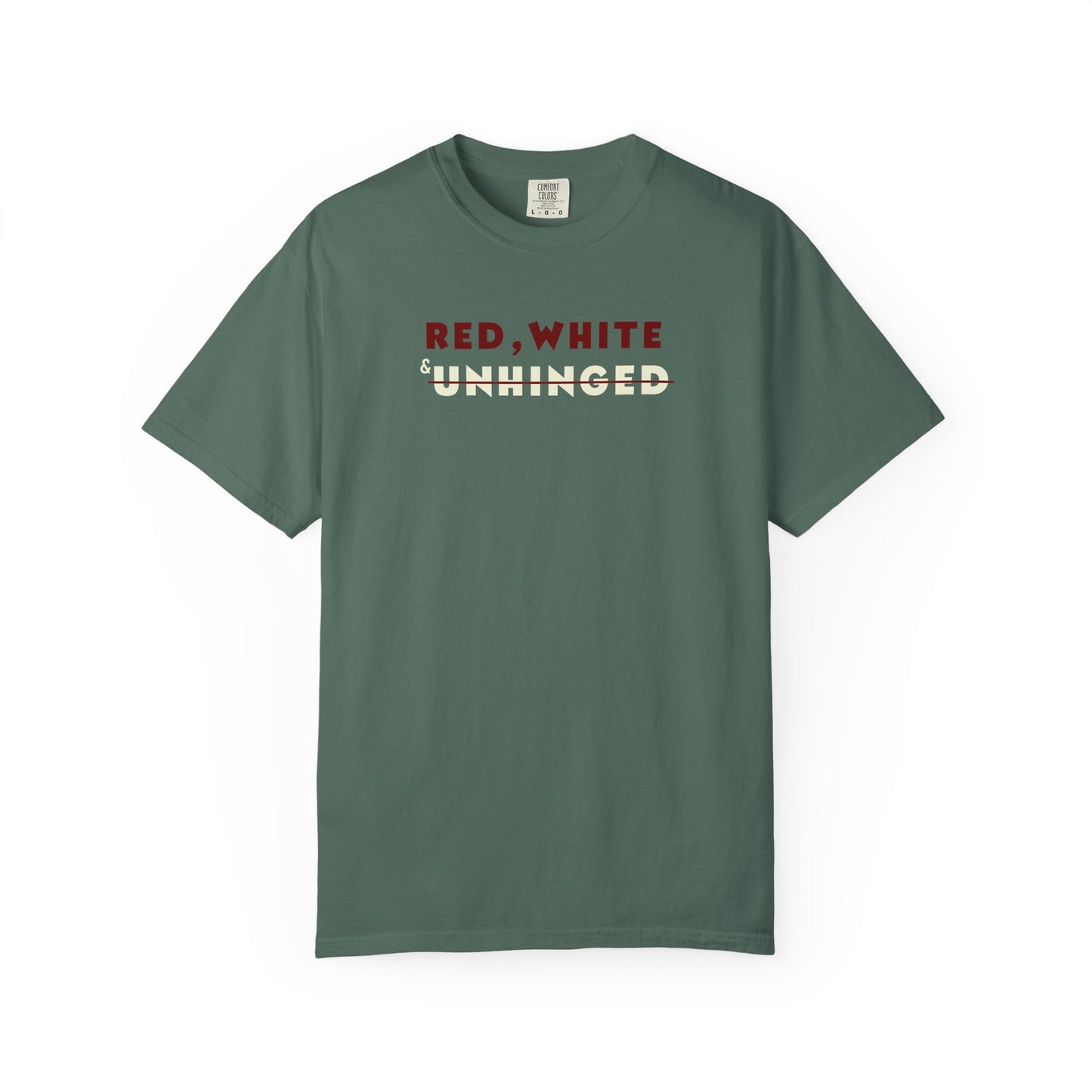 Red, White & Unhinged T-Shirt - Black